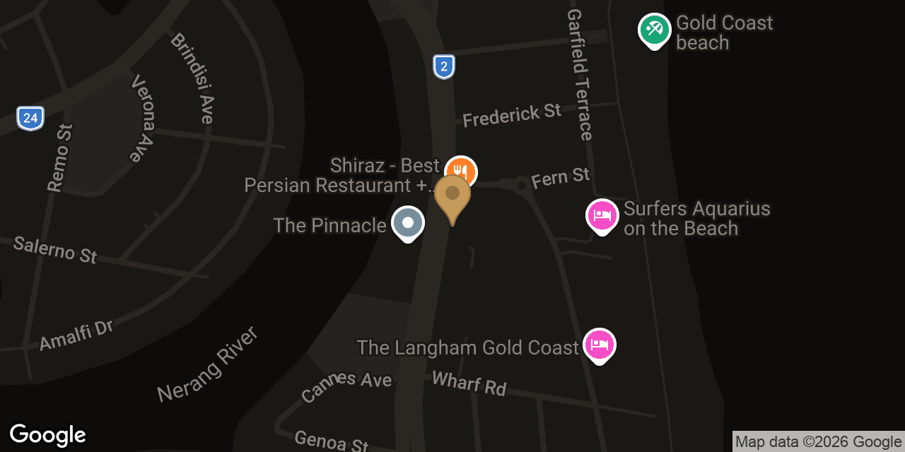 Map showing the location of BKK Thai Massage