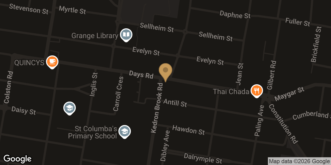 Map showing the location of Dream House Massage