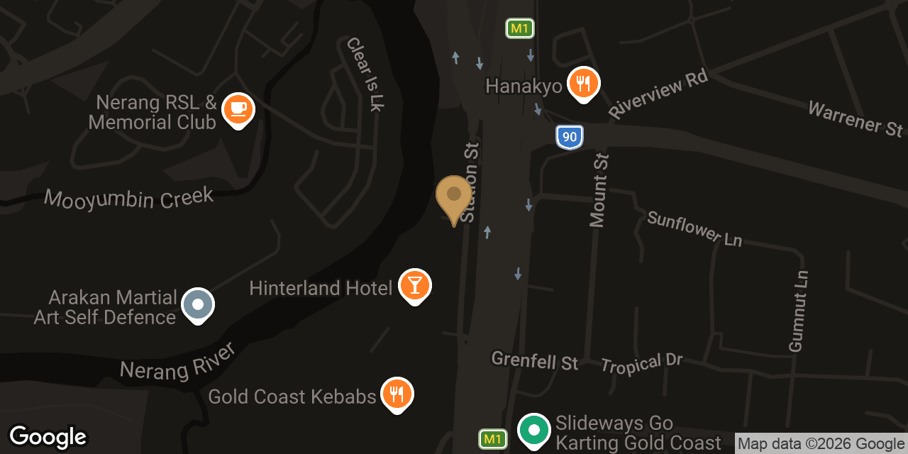 Map showing the location of Elly's Massage