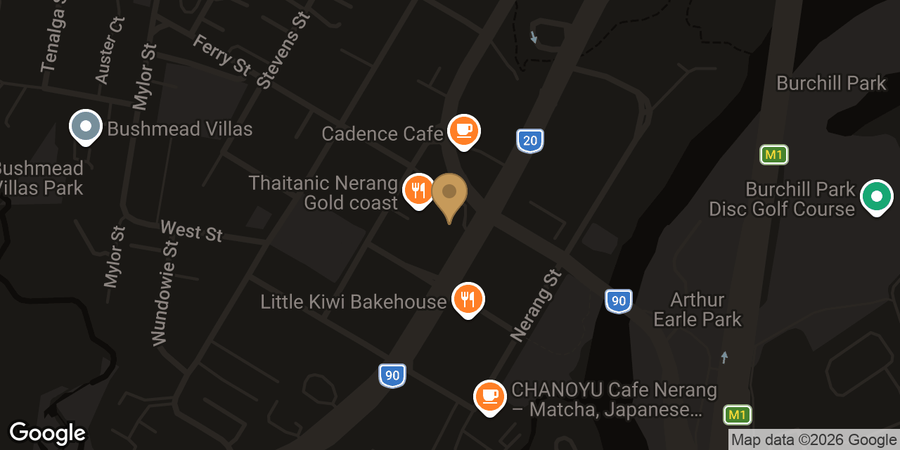 Map showing the location of Ellys Thai Massage Nerang
