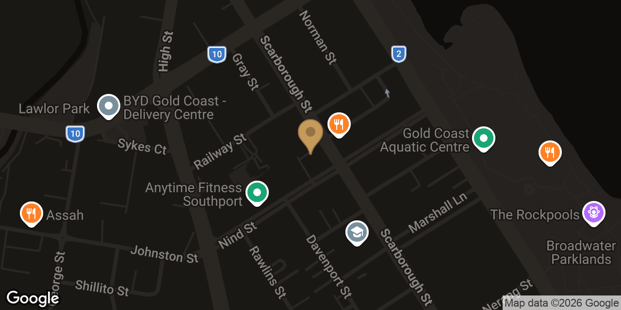 Map showing the location of Gold Shine Massage – Chapel Entry