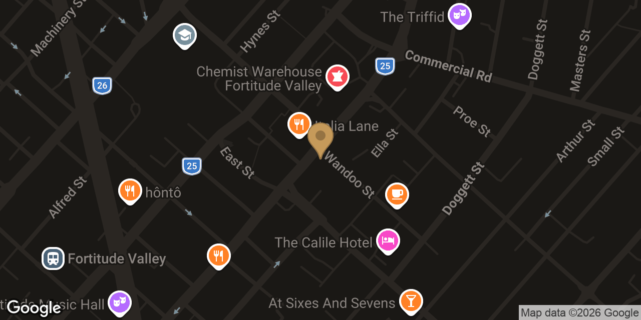 Map showing the location of H2O Massage & Spa