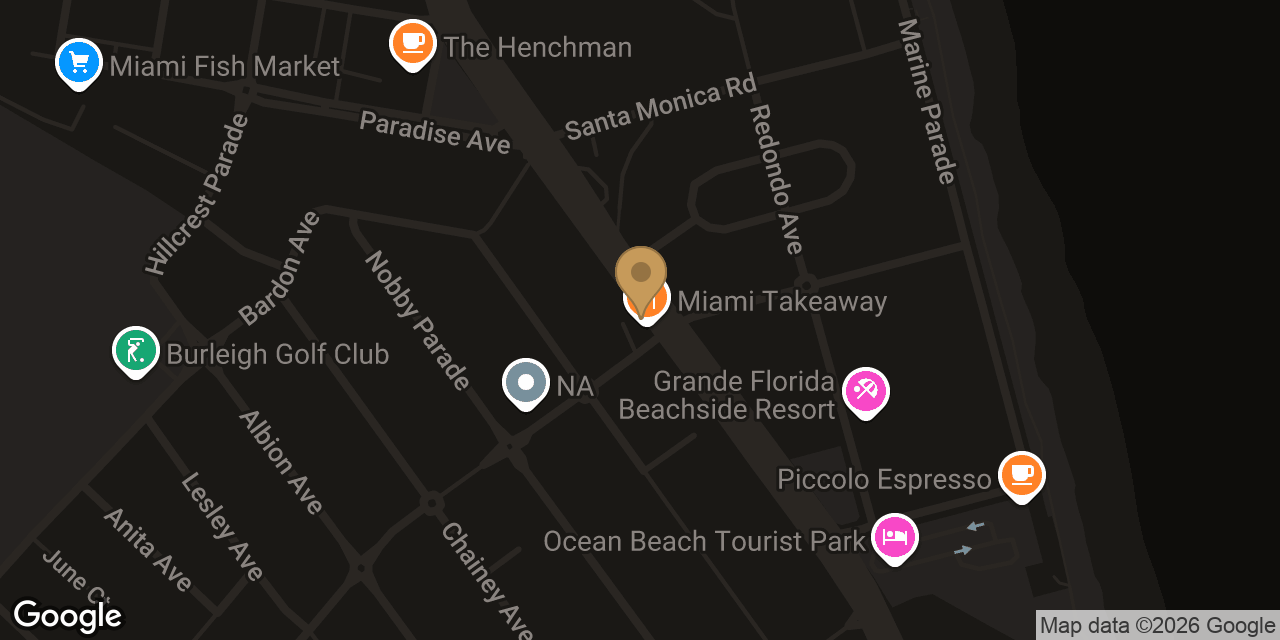 Map showing the location of HQ Oriental Massage