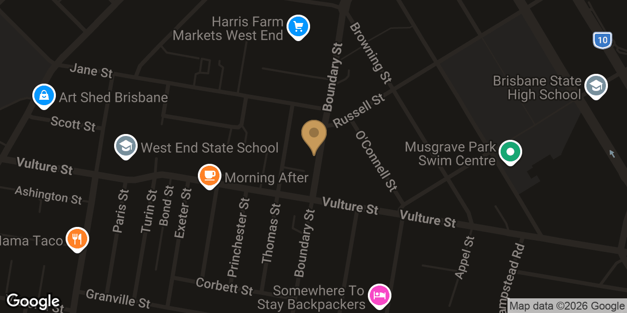 Map showing the location of Hua Massage & Spa