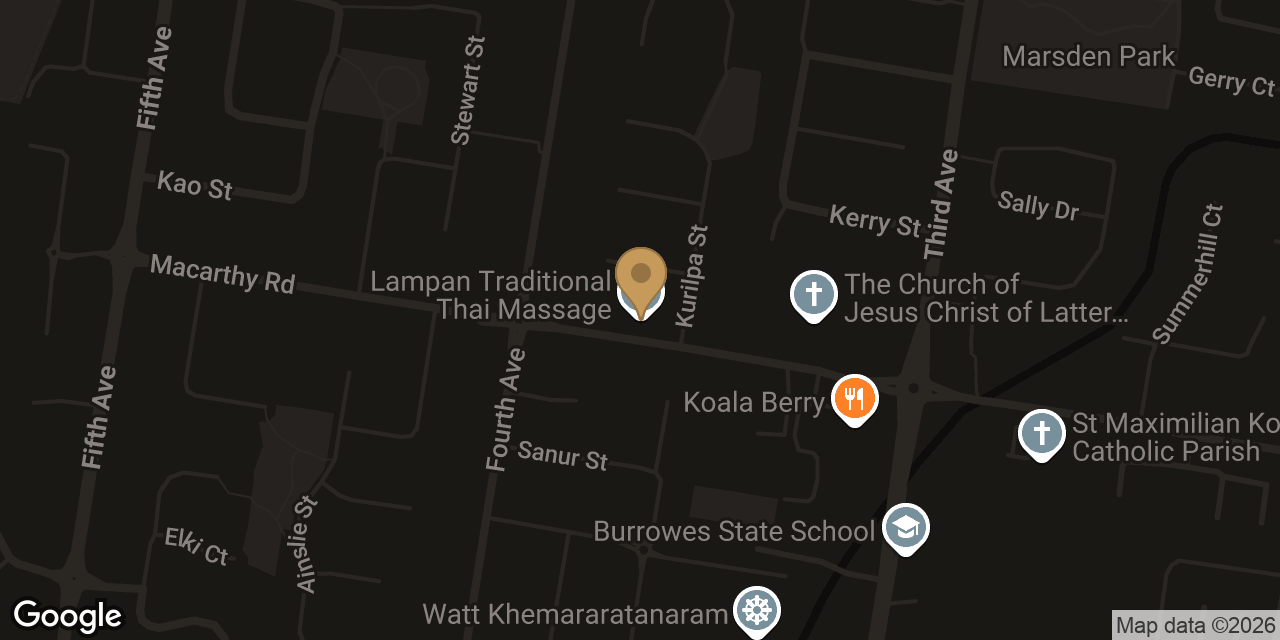 Map showing the location of Lampan Traditional Thai Massage