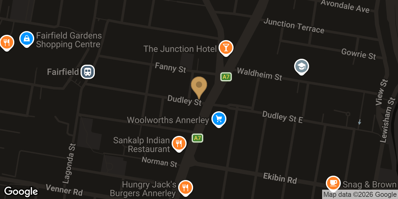 Map showing the location of Lotus Silk Massage Annerley