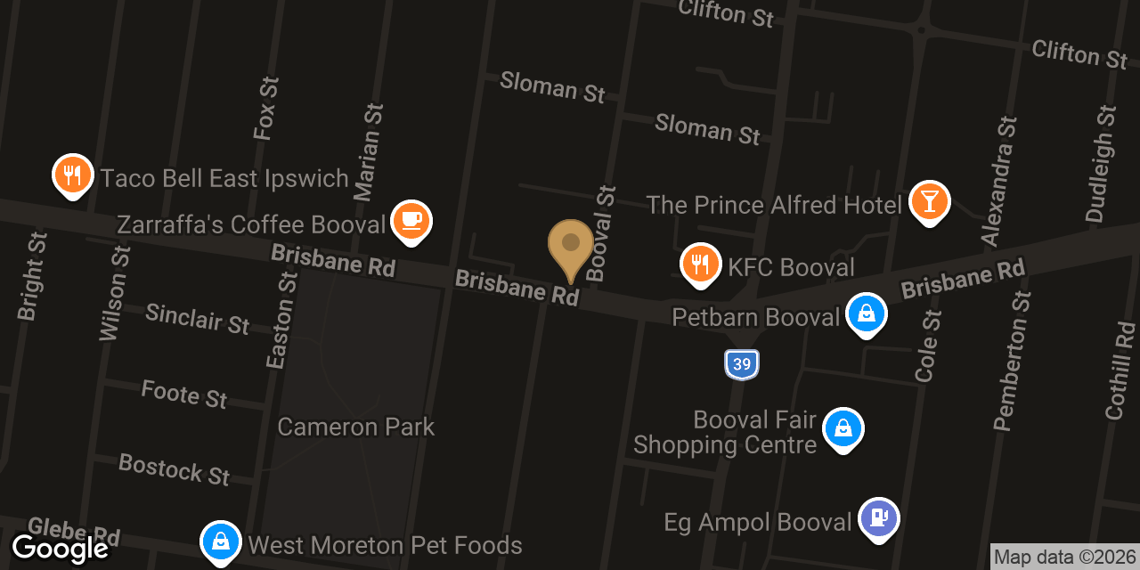 Map showing the location of Lucky Clover Relaxation Massage