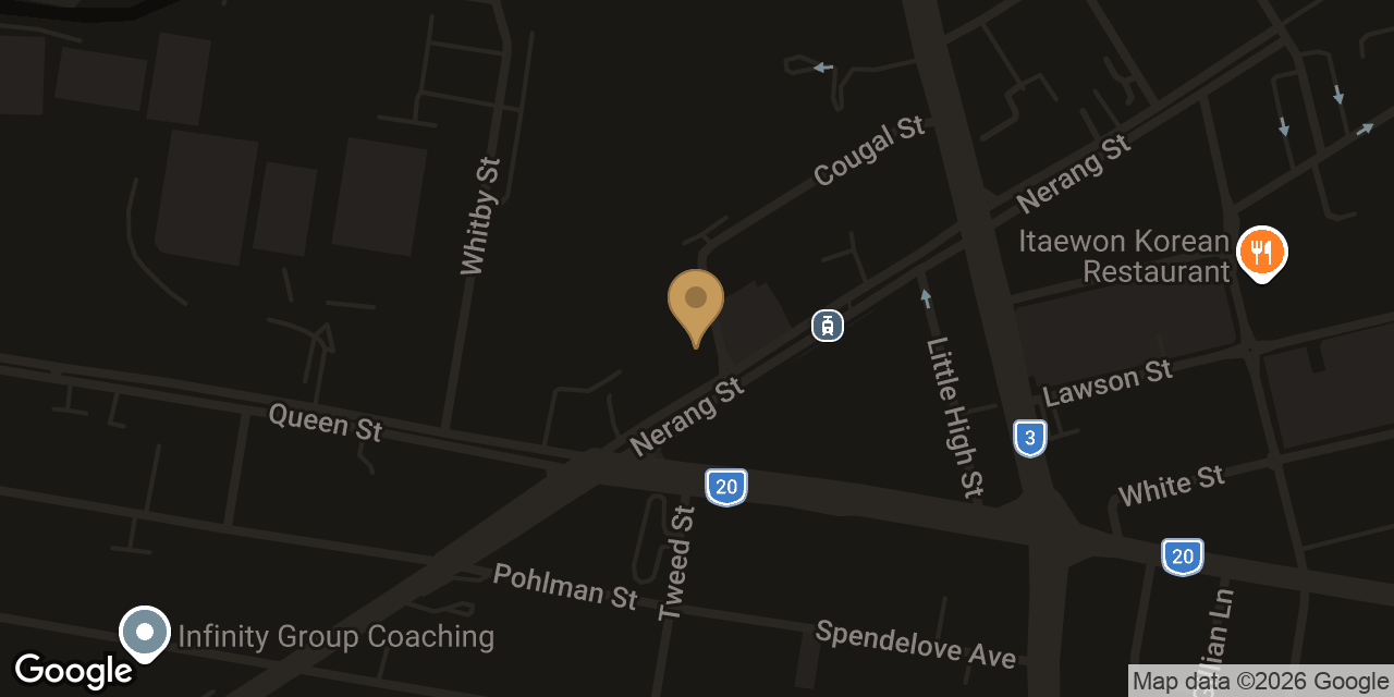 Map showing the location of Onyx Mens Spa