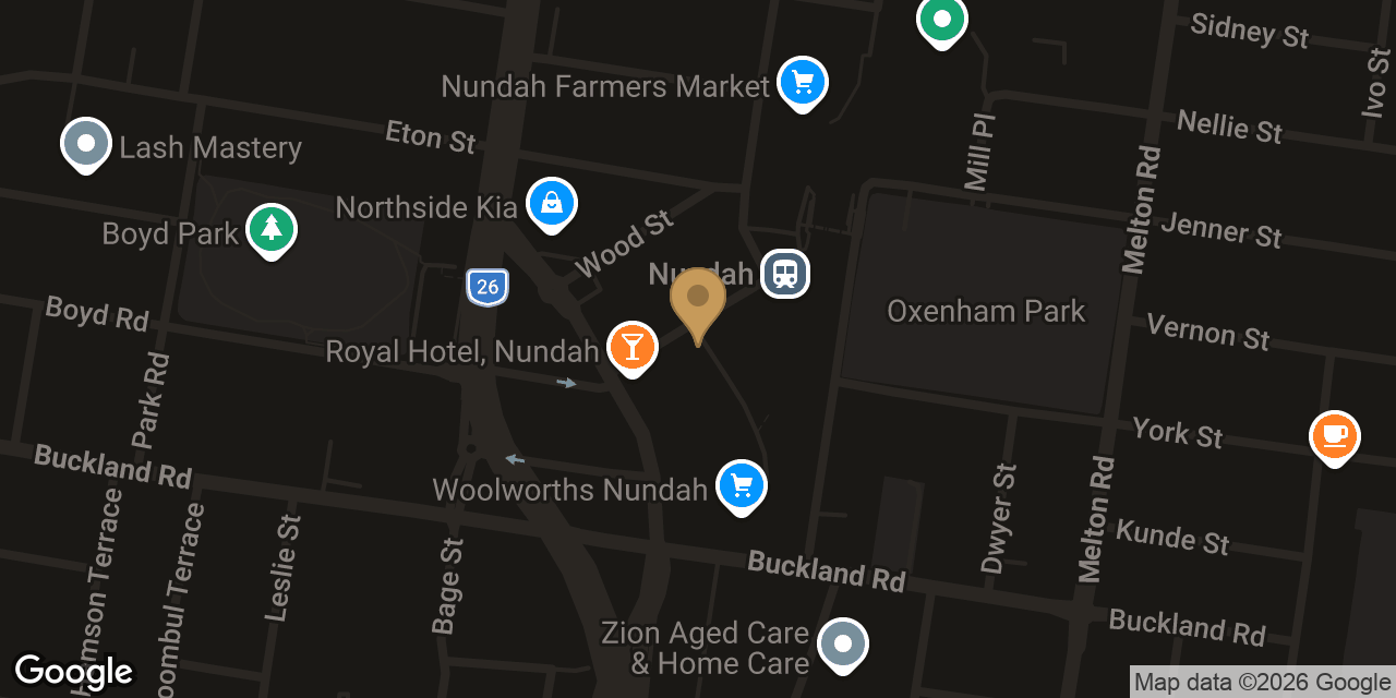 Map showing the location of Opium Massage -Nundah