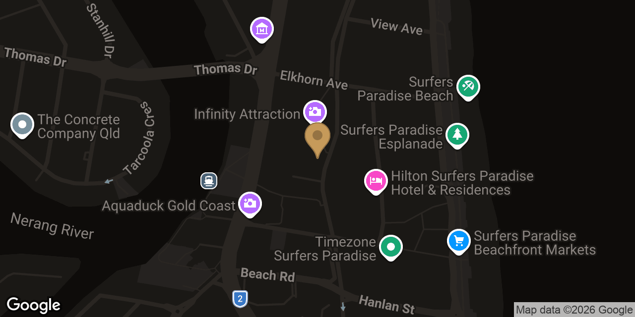 Map showing the location of Palace Massage