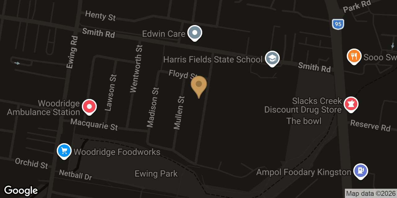 Map showing the location of Pumi Thai Massage