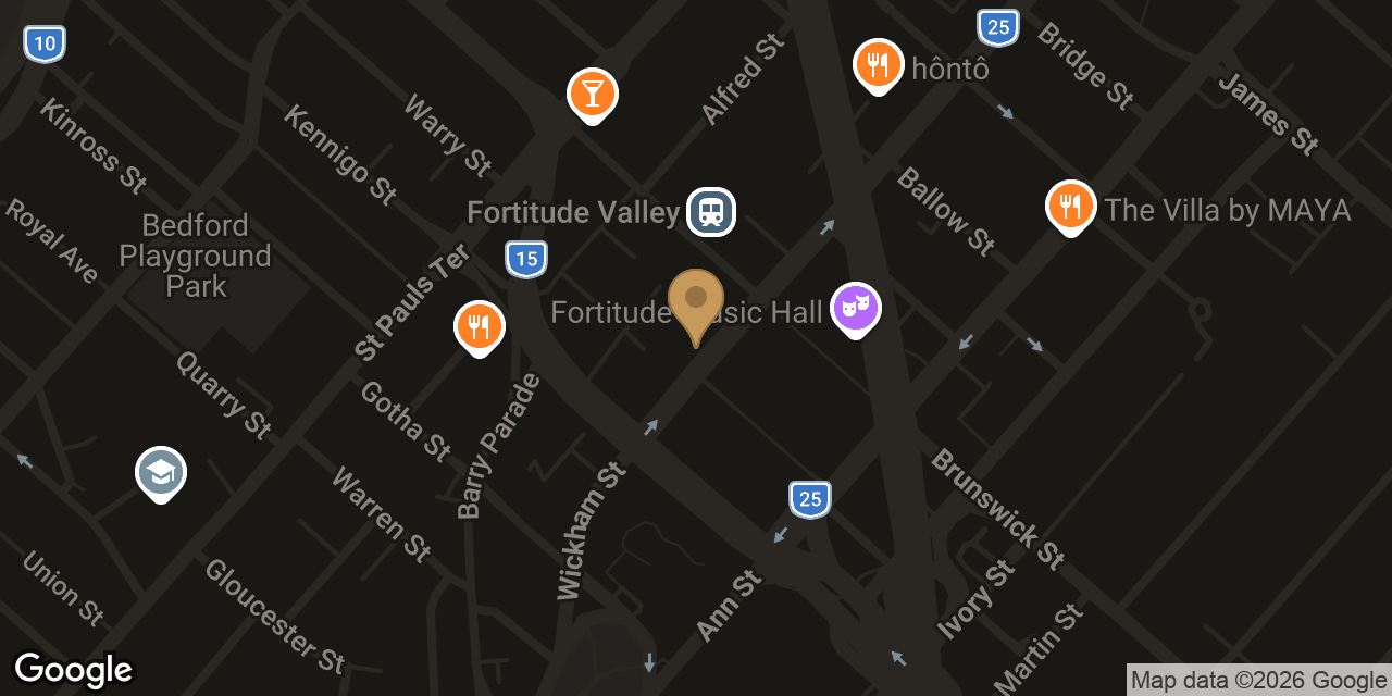 Map showing the location of Queens9 Massage