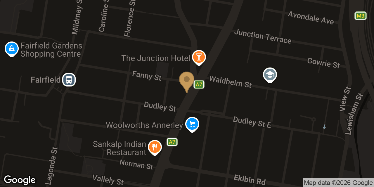 Map showing the location of Rose Massage Shop