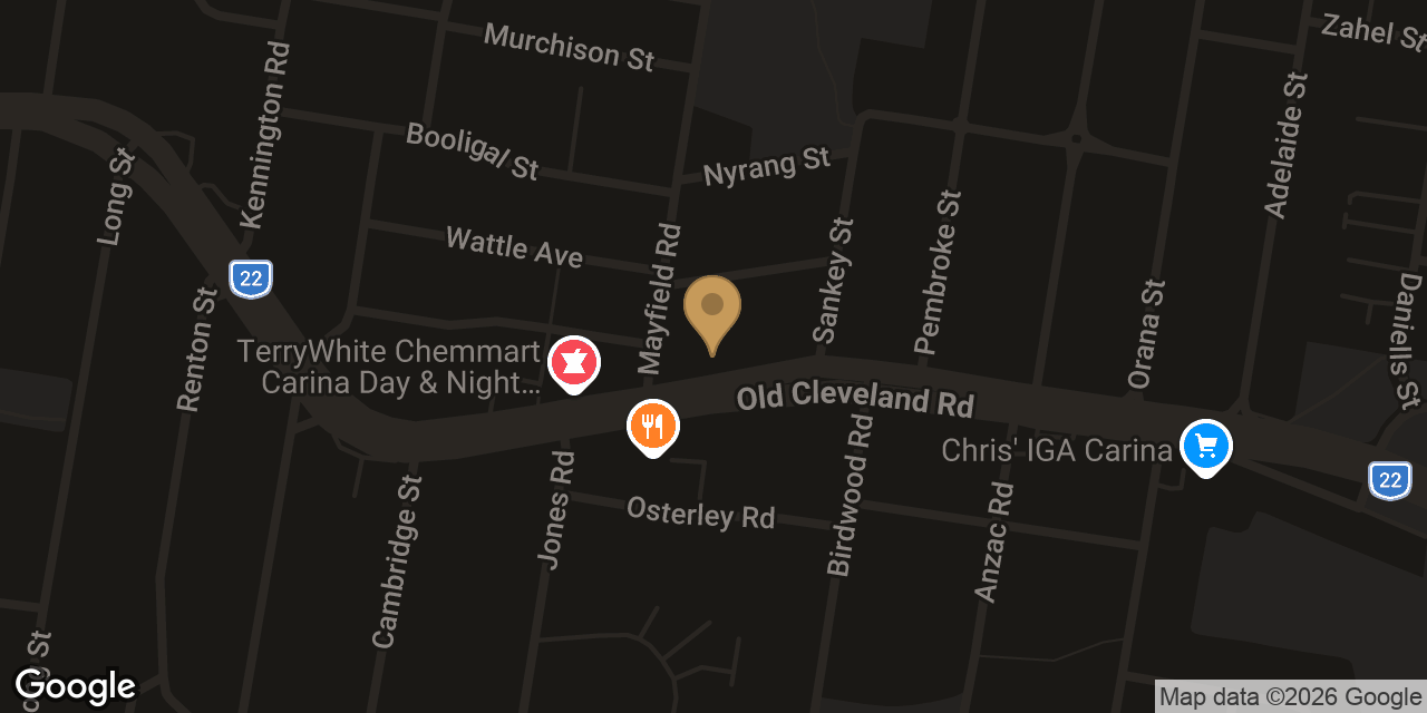 Map showing the location of Star Massage -Carina