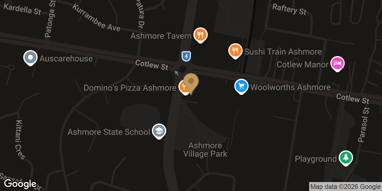 Map showing the location of Suzie Wong's Asian Massage