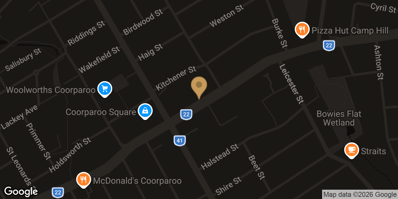 Map showing the location of Take Five Relaxation Massage
