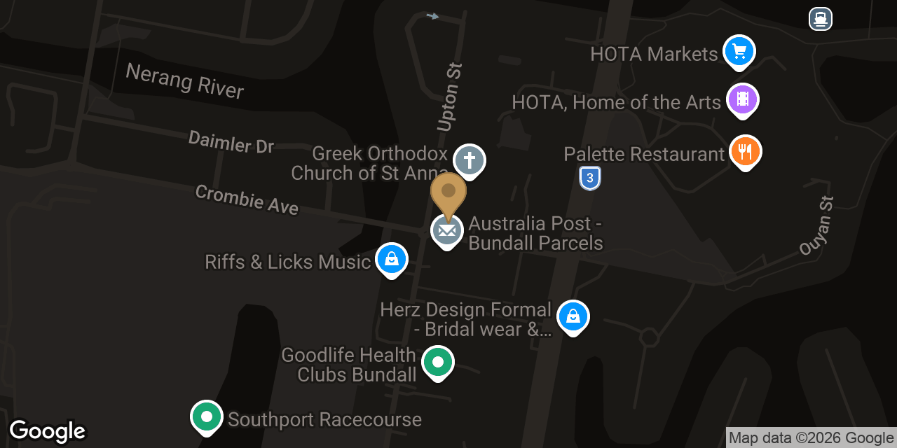 Map showing the location of The Moon Massage