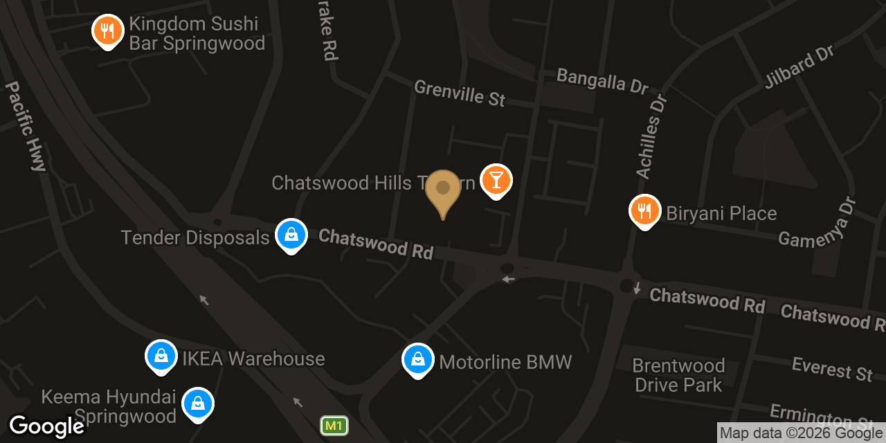 Map showing the location of Wonderful Massage Chatswood