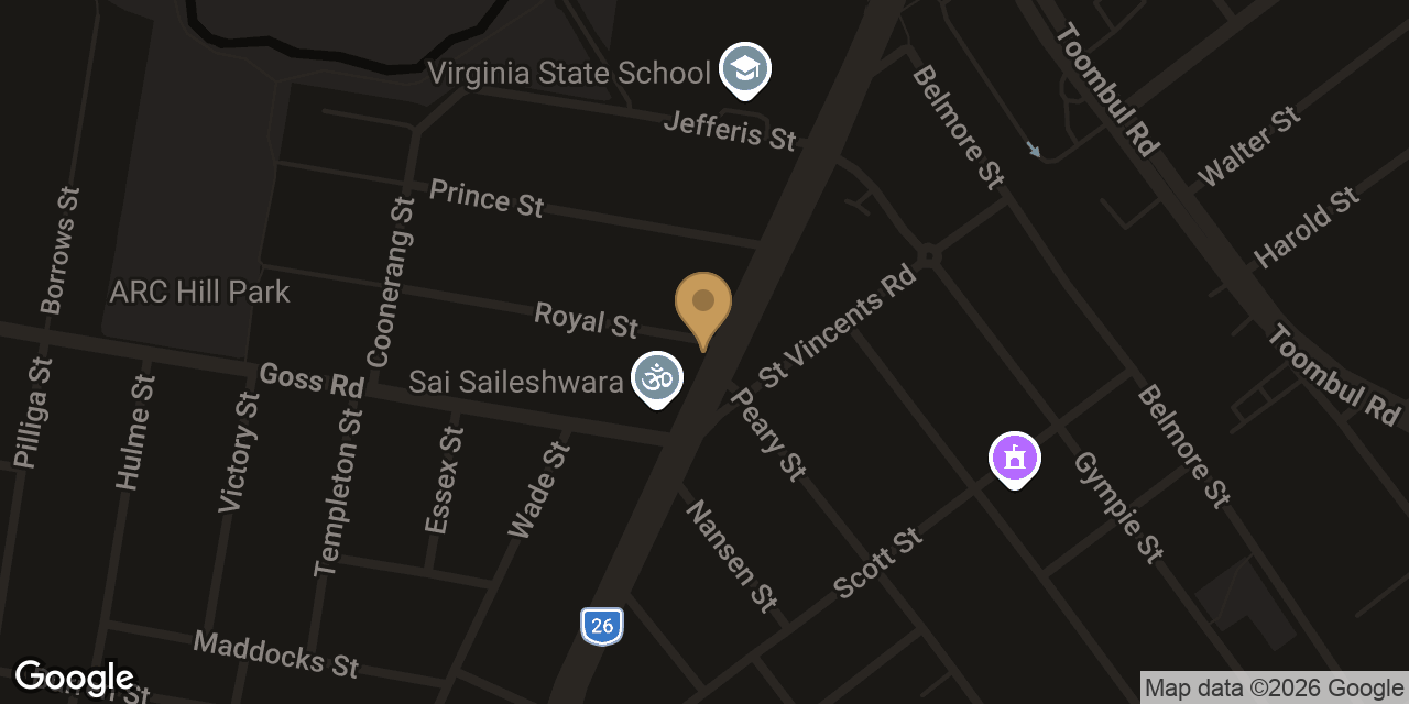 Map showing the location of Y & H Massage