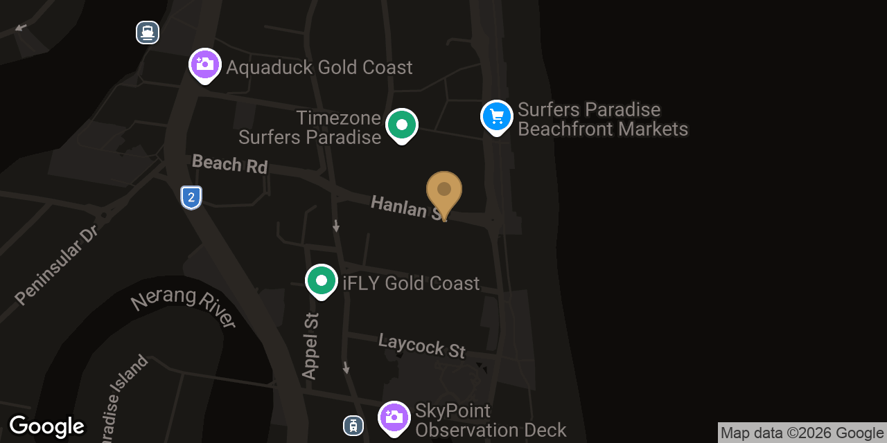 Map showing the location of Yes Massage