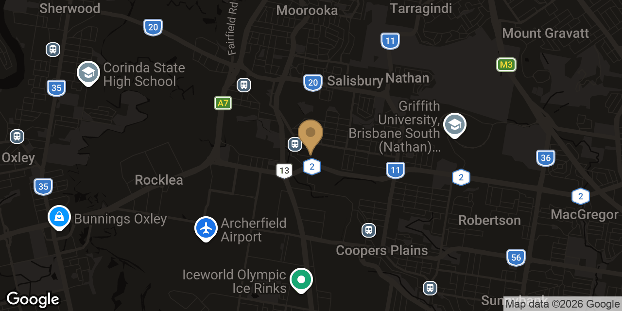 Map of sensual massage parlours in Archerfield