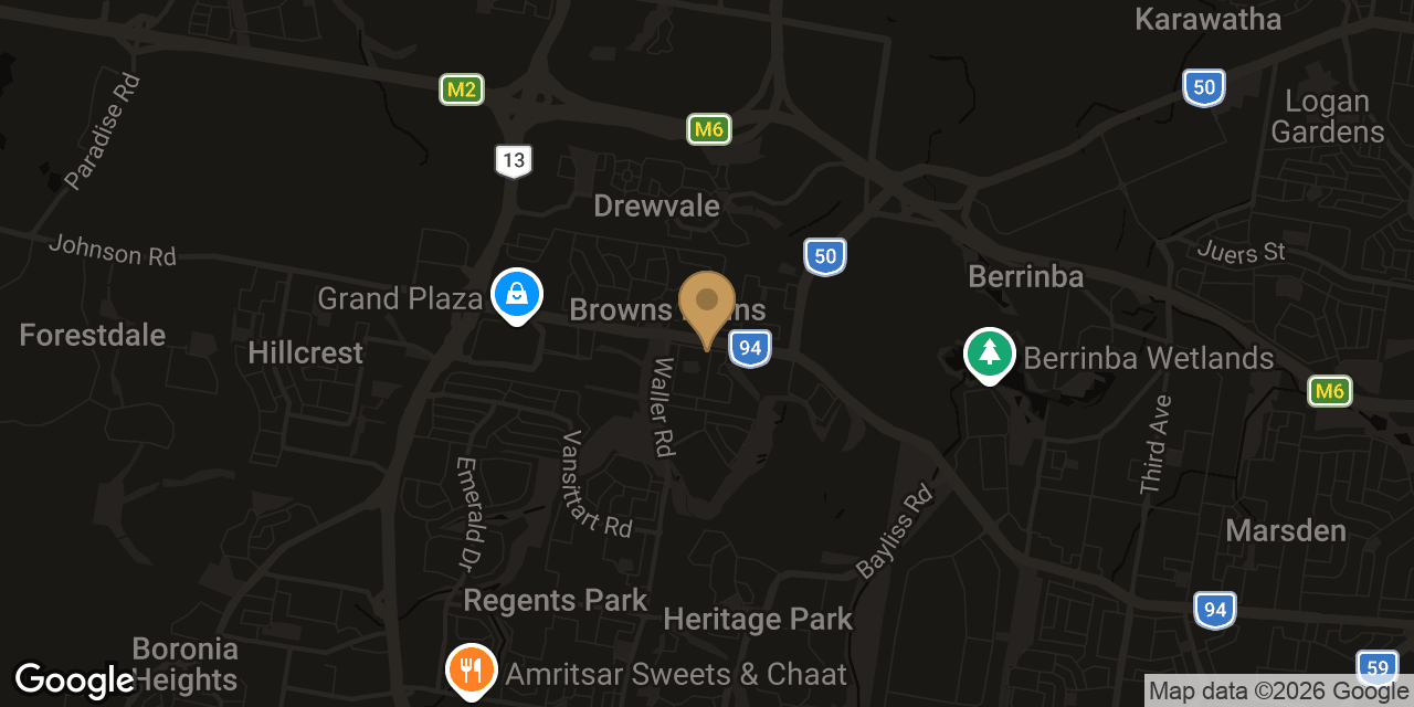 Map of sensual massage parlours in Browns Plains