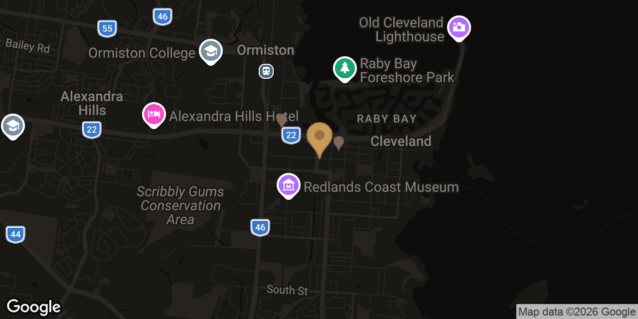Map of sensual massage parlours in Cleveland