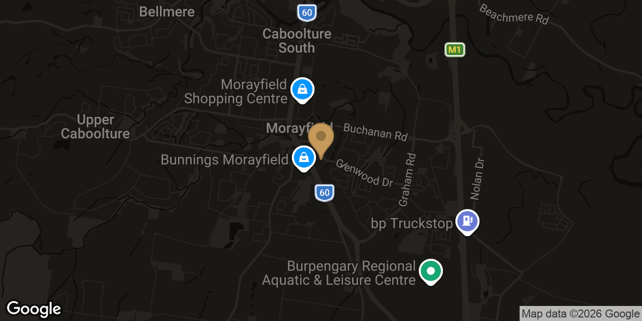 Map of sensual massage parlours in Morayfield