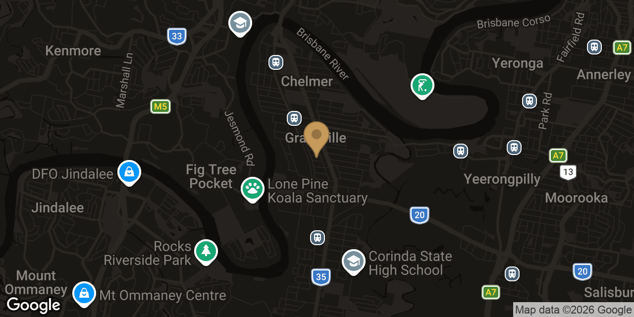 Map of sensual massage parlours in Sherwood