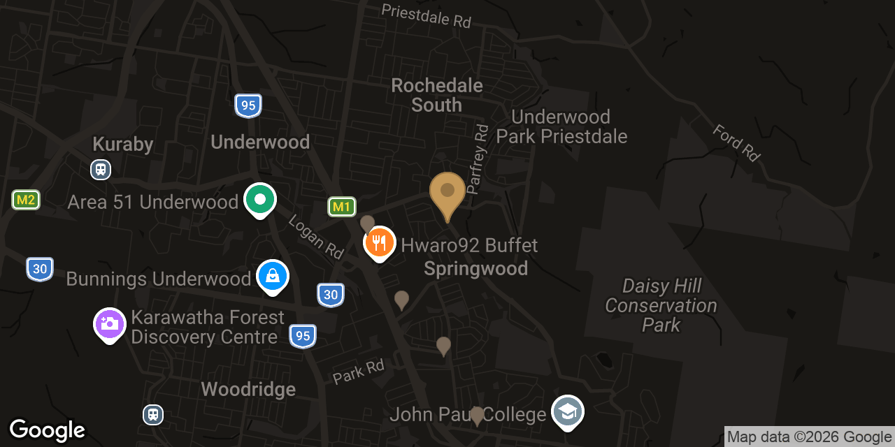 Map of sensual massage parlours in Springwood